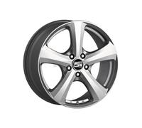 MSW All Season 19 W Alloy Wheel 17x8 ET26 5x112 Full Silver 66.6mm CB