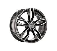 MSW Avantgarde 71 Alloy Wheel 18x8 ET35 5x112 Gloss Dark Grey Full Polished 73mm