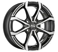 MSW Avantgarde X4 Alloy Wheel 16x7 ET42 4x100 Gloss Black Full Polished 60.1mm C