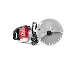 MSW Concrete Cut-off Saw, 65 cc Engine 3.0 kW at 9000 RPM, Deep Cutting Capacity Ø 420 mm Disc, 155 mm Max Depth, 1.6 L Fuel Tank, Durable 65Mn Alloy Blade, with Wheels, Masonry saw