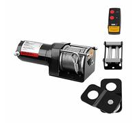 MSW Electric Winch Hoist Chain PROPULLATOR 3500-B (Traction: 1.590 kg / 3.500 lbs, Permanent magnet engine, 12 m Rope length, Drum size: Ø 32 mm, Incl. Pulley)