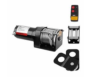MSW Electric Winch Hoist Chain PROPULLATOR 3500-B (Traction: 1.590 kg / 3.500 lbs, Permanent magnet engine, 12 m Rope length, Drum size: Ø 32 mm, Incl. Pulley)