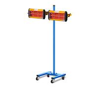 MSW IR-DRYER2000.2 Infrared Paint Dryer Drying Lamp (2200 W, 2 Lamps, 40-100 °C, Drying Surface 800 x 800 mm, Max. Height 213,5 cm, Timer 1-60 min)