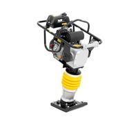 MSW Tamping Rammer 34x28cm 10 kN Vibratory Soil Compactor Petrol Powered for Trenches Ground Prep and Heavy Duty Landscaping