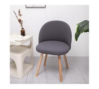 Mswborml Curved Chair Covers without Arms,Round-Seated High-Back Chair Covers with Low Back, Armless Shell Chair Covers Dining Chairs Set of 2/1 Accent Dining Chair Covers, Easy to Install,K,2PCS