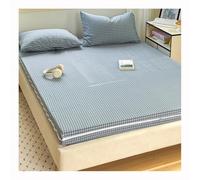 Mswborml Dormitory Cotton Cover for Traditional Japanese Floor Futon Mattress, Dustproof Queen Floor Futon Mattress Cover with Zipper, Bohemian Printed Tatami Mattress Protector,A,150x200cm/59x79in