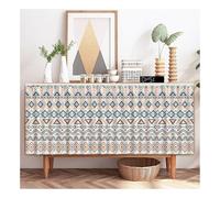 Mswborml Ethnic-Style Cabinet Curtains for Shelves Dust Proof Privacy Closet Curtain with Hook & Loop, Boho Printed under The Sink Curtain for Kitchen Storage Room Washable,E,W100xH70cm/39x28in