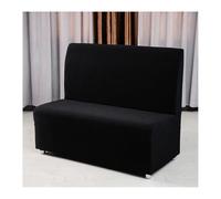 Mswborml Modern Armless Sofa Covers Slipcovers, Removable Futon Couch Cover without Arms, Stretchy Sofa Bed Covers 2 Seater, All-Inclusive Booth Seat Cover for Hotel, Restaurant, Internet Cafe,C