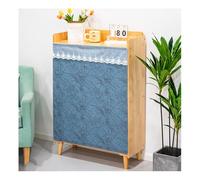 Mswborml Printed Short Curtains for Kitchen, Durable Kitchen Curtain under The Sink, Space-Saving Cabinet Curtains for Open Closet, Shading and Ventilation, Machine-Washable,A,W90xH90cm/35x35in