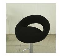 Mswborml Swivel Bar Stool Chair Covers with Hollow Backrest 4/2PCS, Anti-Slip Kitchen Bar Stool Chair Seat Covers Curved Lower Back, Round Bar Stools for Kitchen Island Seat Covers Washable,B,1PC