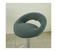 Mswborml Swivel Bar Stool Chair Covers with Hollow Backrest 4/2PCS, Anti-Slip Kitchen Bar Stool Chair Seat Covers Curved Lower Back, Round Bar Stools for Kitchen Island Seat Covers Washable,G,4PCS