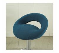 Mswborml Swivel Bar Stool Chair Covers with Hollow Backrest 4/2PCS, Anti-Slip Kitchen Bar Stool Chair Seat Covers Curved Lower Back, Round Bar Stools for Kitchen Island Seat Covers Washable,E,2PCS