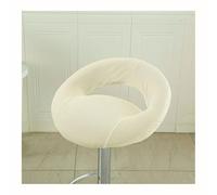 Mswborml Swivel Bar Stool Chair Covers with Hollow Backrest 4/2PCS, Anti-Slip Kitchen Bar Stool Chair Seat Covers Curved Lower Back, Round Bar Stools for Kitchen Island Seat Covers Washable,F,2PCS