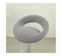 Mswborml Swivel Bar Stool Chair Covers with Hollow Backrest 4/2PCS, Anti-Slip Kitchen Bar Stool Chair Seat Covers Curved Lower Back, Round Bar Stools for Kitchen Island Seat Covers Washable,H,2PCS