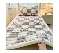 Mswborml Velvet Japanese Futon Floor Mattress, Thick Tatami Mat Portable & Foldable Roll Up Floor Bed Mattress Sleeping Pad for Adults, Dorm, Guest Bed, Camping and Travel,A,80x190cm/31x75in