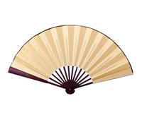 MSWgjYRQ 10.6 Inch/13 Inch Blank Silk Fan Bamboo Chinese Folding For Personalized Calligraphy Painting Antiquity Hand Fans Decorative Folding Fans(Yellow,13 inches)