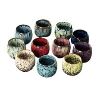 MSWgjYRQ China Tea Cups 1PCS Japanese Style Ceramic Tea Cup Kiln Transformation Espresso Porcelain Kung Fu Teacup Pottery Coffee Mug Wine Drinkware Mug Sets(Light Blue)