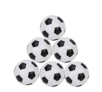 MSWgjYRQ Football Training Equipment 3.2cm 6Pcs/Pack Table Soccer Foosballs Game Replacements Mini Football Balls Black and White Tabletop Decor Kids Sport Gifts Soccer Parts