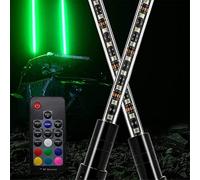 MSWIGS HSF LED Whip Light 2PCS LED Whip Lights Antenna Flag Pole With Remote Control Warning Lights For Offroad Vehicle ATV UTV Trucks (Size : 4FT)