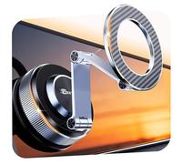 MSXTTLY Car Phone Holder - Vmag S3 Magnetic Phone Holder for Cars with Strong Magnets & Alloy Long Arm, Compatible with iPhone 17 Pro Max 16 15 14 13 12 Plus & Android (with Magnetic Ring)