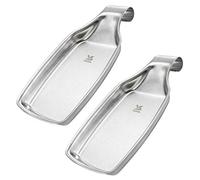 MSY BIGSUNNY Set of 2 Spoon Rests for Kitchen, Durable Brushed Stainless Steel 304, Oversized