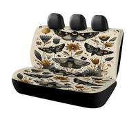 MSYKANIX Abstract Colorful Butterfly Car Rear Seat Covers Interior for Trucks SUV,Modern Vintage Boho Gothic Animal Butterflies Plant Flower Moon Automotive Accessories