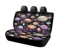 MSYKANIX Fantasy Beautiful Planet Car Rear Seat Covers Interior for Trucks SUV,Abstract Watercolor Outer Space Galaxy Starry Sky Planets Automotive Accessories