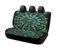 MSYKANIX Modern Colorful India Mandala Car Rear Seat Covers Interior for Trucks SUV,Rustic Abstract Christmas Theme Floral Decor Pine Trees Automotive Accessories
