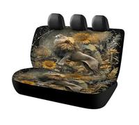 MSYKANIX Rustic Abstract Lion Car Rear Seat Covers Interior for Trucks SUV,Vintage Colorful Spring Garden Plant Flower Sunflowers Starry Sky Automotive Accessories