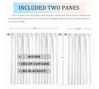 MSYKANIX Rustic Abstract Rabbit Rod Pocket Curtain for Bedroom,Vintage Mid Century Boho Indian Mandala Flower Starry Sky Full Moon Window Drapes 2 Panels,Each 50.5Wx114L cm（Decor）