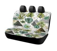 MSYKANIX Rustic Geometric Botanical Car Rear Seat Covers Interior for Trucks SUV,Abstract Modern Colorful Mid Century Tropical Jungle Palm Leaves Automotive Accessories