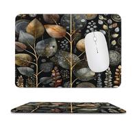 MSYKANIX Vintage Abstract Flower Soft Stitched Edge Mouse Pad,Colorful Geometric Art Decor Boho Indian Mandala Spring Garden Floral Non-Slip Mousepad for Office,Home 25x30 cm