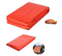 msymsyu 2Set Emergency Sleeping Bags Ultra-lightweight Emergency Thermal Tent Orange 240x150cm Waterproof Survival Sleeping Bag Bivouac Tent for Outdoor Hiking Camping Rescue and Firstaid