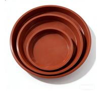 msymsyu 9 Pcs Plant Saucers 18cm/21cm/23cm Round Plant Red