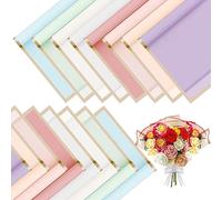 MSYU 160 Sheet Flower Wrapping Paper, Floral, 23 x 23 Inch, Rose Pink, Lavender Purple, Celebratory, Gift-Giving