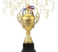 MSYU Gold Trophy Award - Large Trophy Cup for Awards, Sports, Competitions, Tournaments, & Parties, for Champion Winners & League Achievements,37 cm