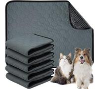 MSYU Reusable Dog Training Pads,6 Pack Washable Puppy Training Pads,Instant Absorb Waterproof Dog Pee Pads,Non-Slip Pet Whelping Pads & Playpen Mat for Incontinence(60cm*45cm)