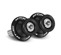 MT-10 / SP 2016-2026 Rear Swingarm Spools Paddock Stand Bobbins - Black