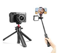 MT-16 Extendable Selfie Stick Tripod,ULANZI Mini Smartphone Tripod, 4 Levels,45cm with Mini Ballhead and Cold Shoe Mount, Compact for Vlogging Smartphone iPhone Samsung and Sony Canon DSLR Cameras