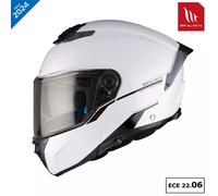 MT Atom 2 ECE 22.06 Pinlock Ready Sun Visor Flip Front Motorcycle Helmet - Plain