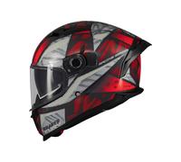 MT BRAKER SV FULL FACE 22.06 DUAL VISOR MOTORCYCLE HELMET FURY RED FLUO