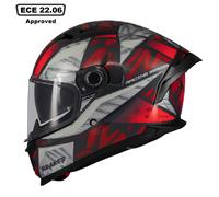 MT BRAKER SV FURY FULL FACE LIGHTWEIGHT MOTORCYCLE BIKE ECE22.06 CRASH HELMET