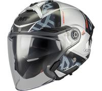 MT COSMO SV ARROW Jethelm grau-weiss C2 L