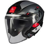 MT Cosmo SV Jet/Open-Face Motorcycle Motorbike Helmet - Silence Gloss Black