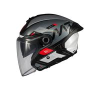 MT Cosmo SV Silence Gloss Black Jet Helmet (Open Face)
