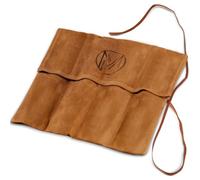 Mt Diablo Chisel Roll - 4 Slot Waxed Canvas Tool Organizer with Leather Tie | Socket Roll & Bike Tool Organizer for Craftsmen, Woodworkers, Mechanics, Carpenters, Tradespeople, Hobbyists