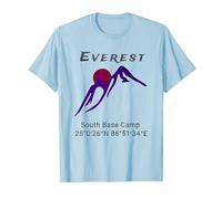 Mt Everest Base Camp Coordinates Gift Tee T-Shirt