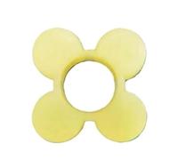 MT Flexible Coupling Buffer - Plum Blossom Rubber Ring Hexagonal Coupling Element for Sports - Polyurethane(19x48x12mm)