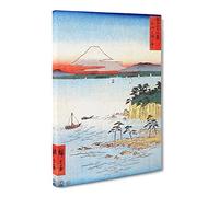 Mt. Fuji From Miura Sagami By Utagawa Hiroshige Canvas Print | Gallery Wrapped 30mm Frame Wall Art | 30x20 inches | Ready to Hang | Asian Picture | Living Room Bedroom Lounge Office