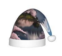 Mt. Fuji in early spring Christmas Hat - Classic Santa Xmas & New Year Party Headwear - Perfect for Holiday Celebrations, Halloween